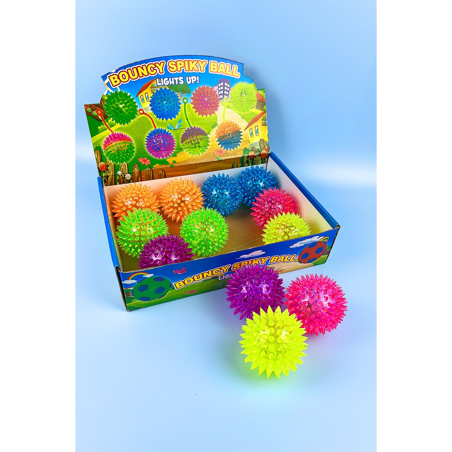 Light Up Bouncy Spiky Ball